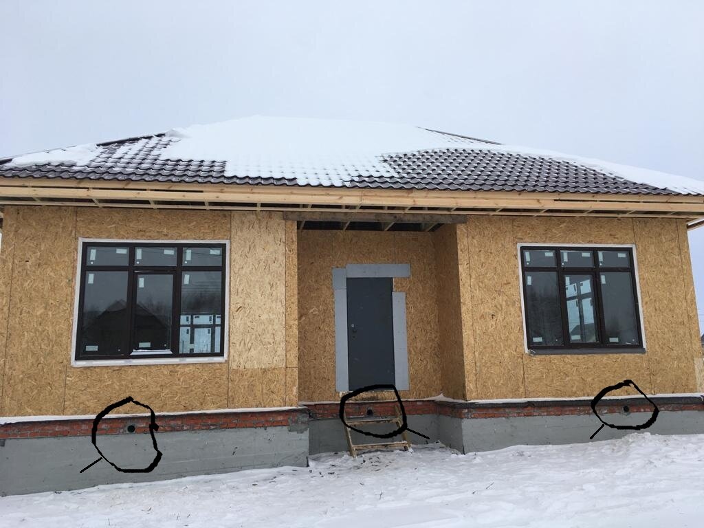                                           Фундамент с продухами от компании "Квадрат Дом"