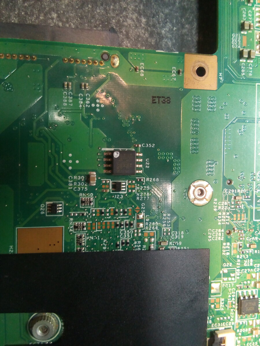 Основной BIOS  - MX25L3206E (посадочное место U22)