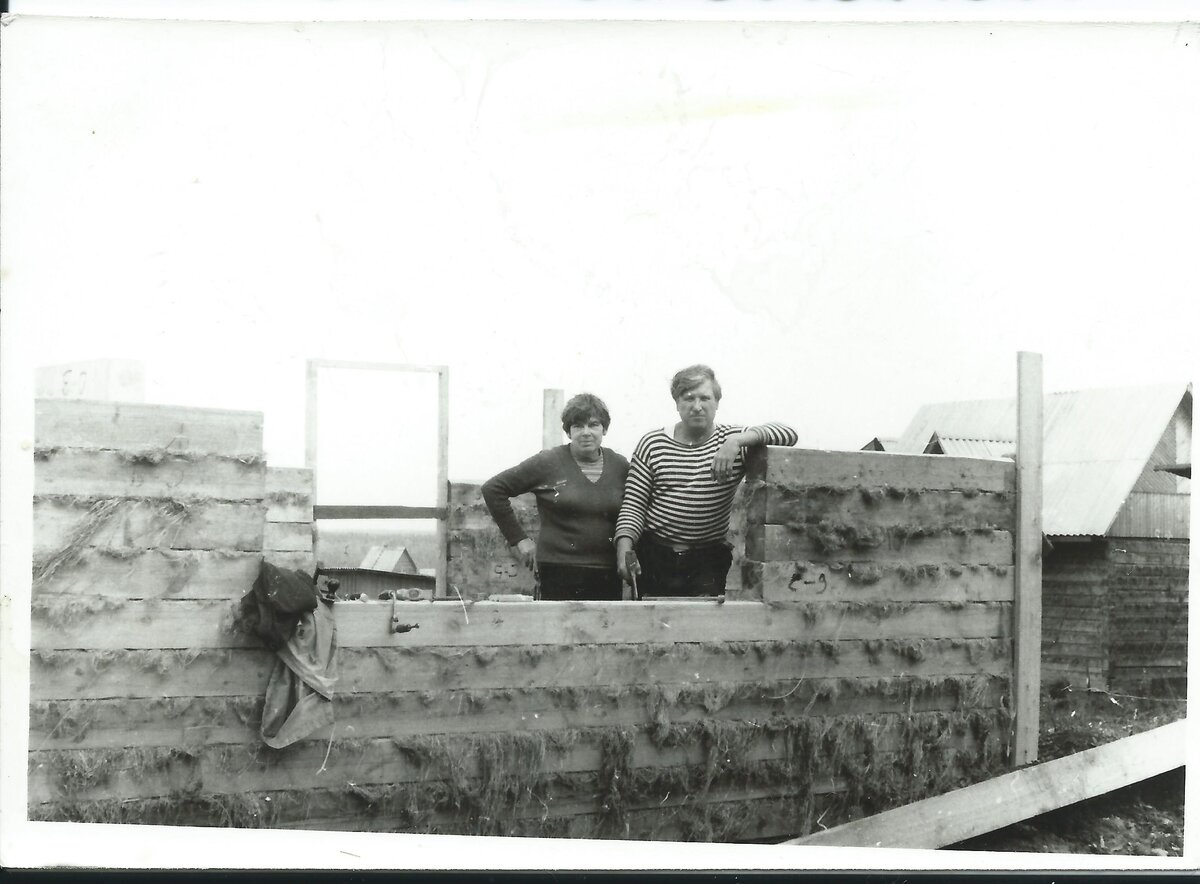 Мои родители на постройке дачи в Апрелевке