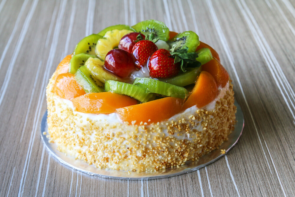 Как приготовить Сметанный торт желе с фруктами без духовки просто рецепт пошаговый