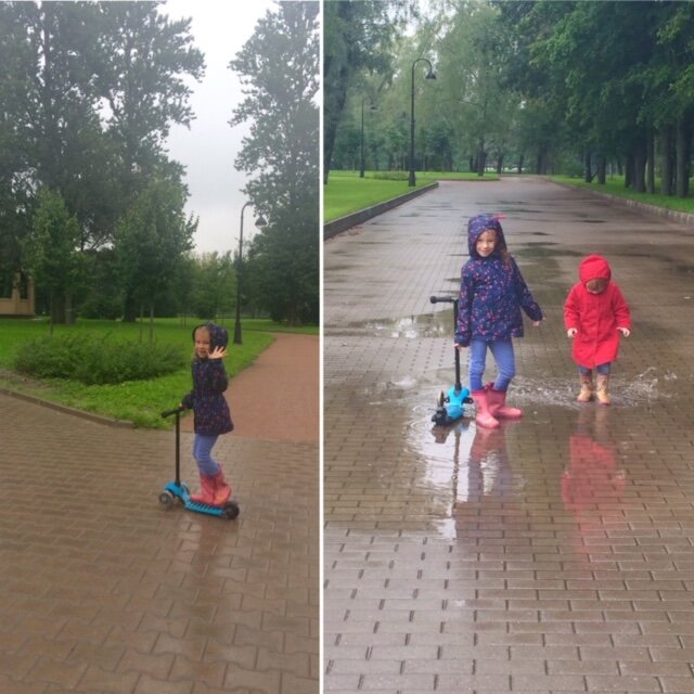 Фото сделано в августе. В Питере дождь прогулкам не помеха)