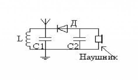 Схема радио без батареек