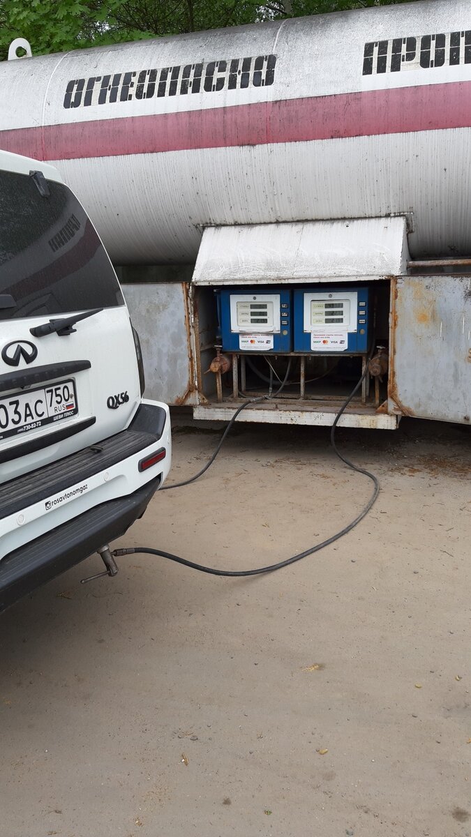 Заправка авто на АГЗС