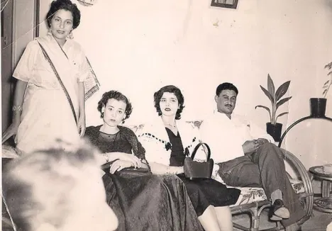 Саудовская семья в 50-х годах.