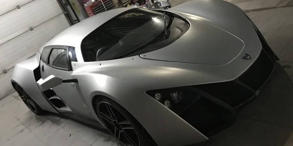 Marussia b2 синий салон