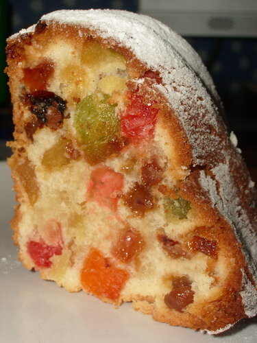 Кекс с цукатами 