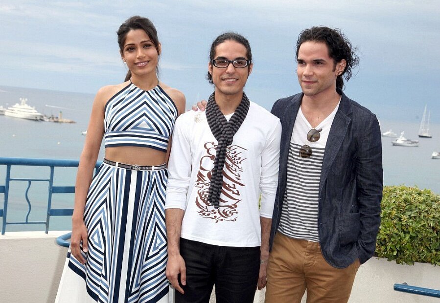 Фрида Пинто, Афшин Гаффариан, Рис Ричи. Фото: mirfest.com 