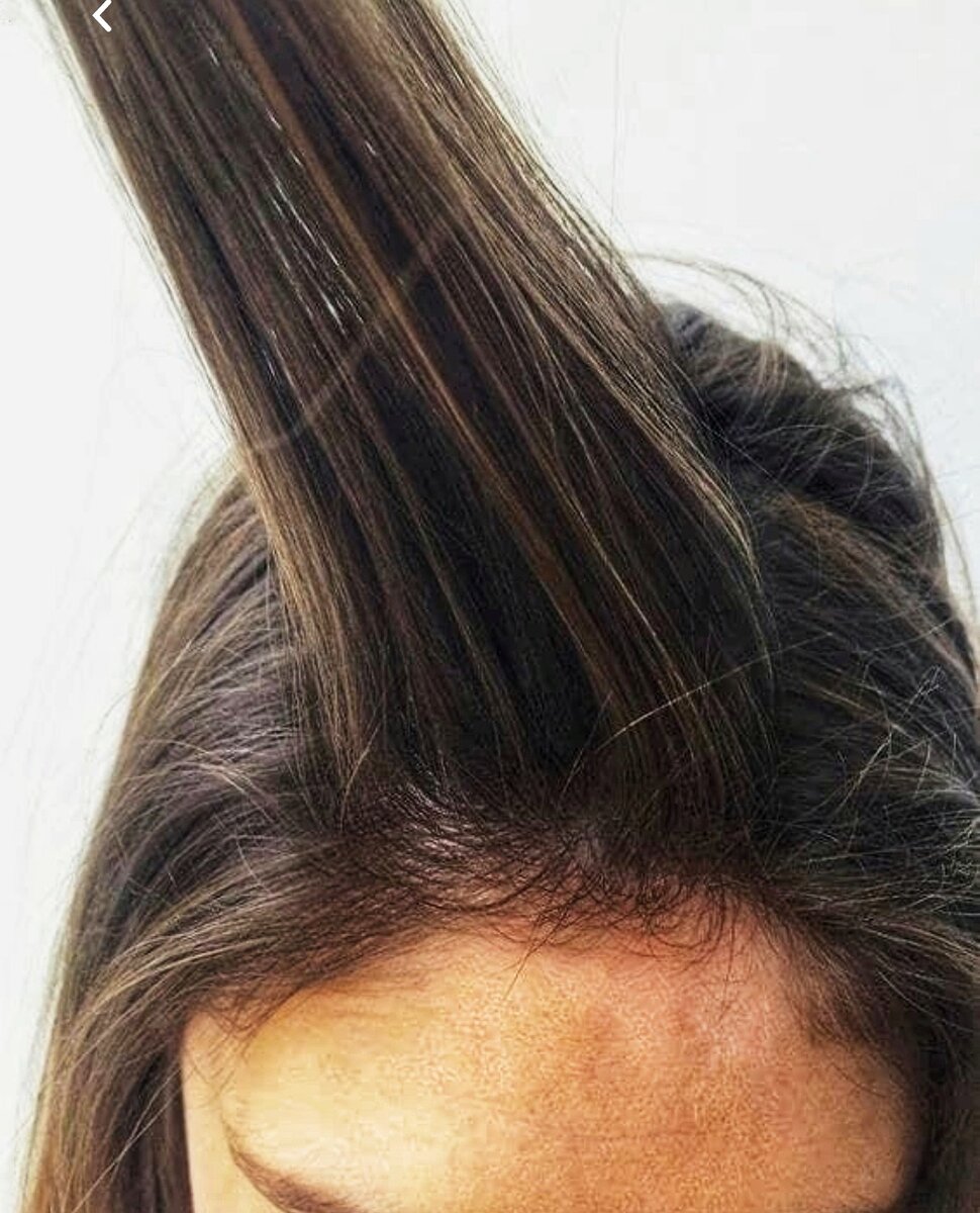 Пример волос после процедуры. 