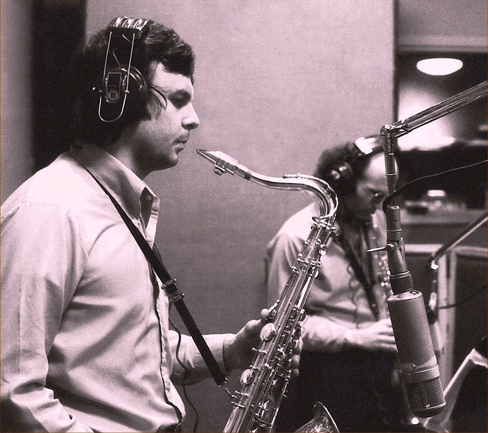 В студии Игорь Высоцкий и Дейв Либман. Нью-Йорк, 1975