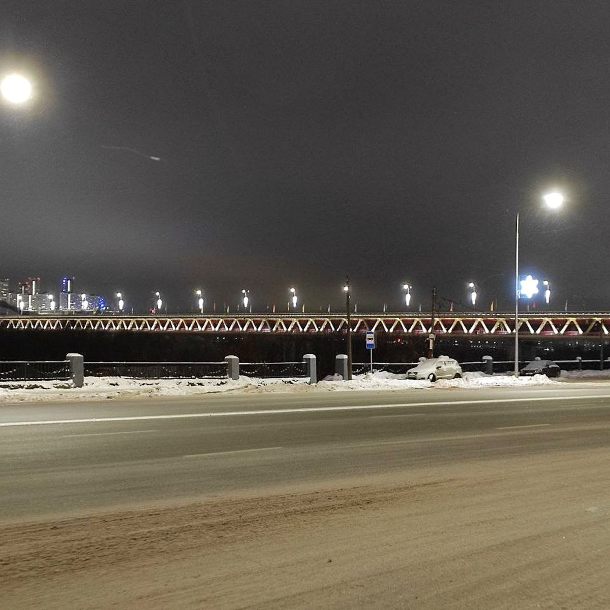 Метромост. Фото автора с площади Ленина. 