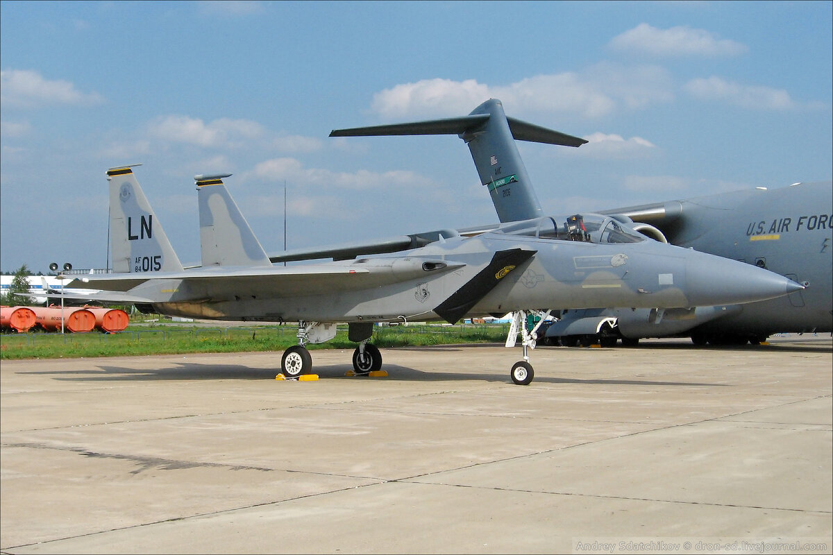 F-15C "Eagle" на авиасалоне МАКС-2007 в Жуковском.