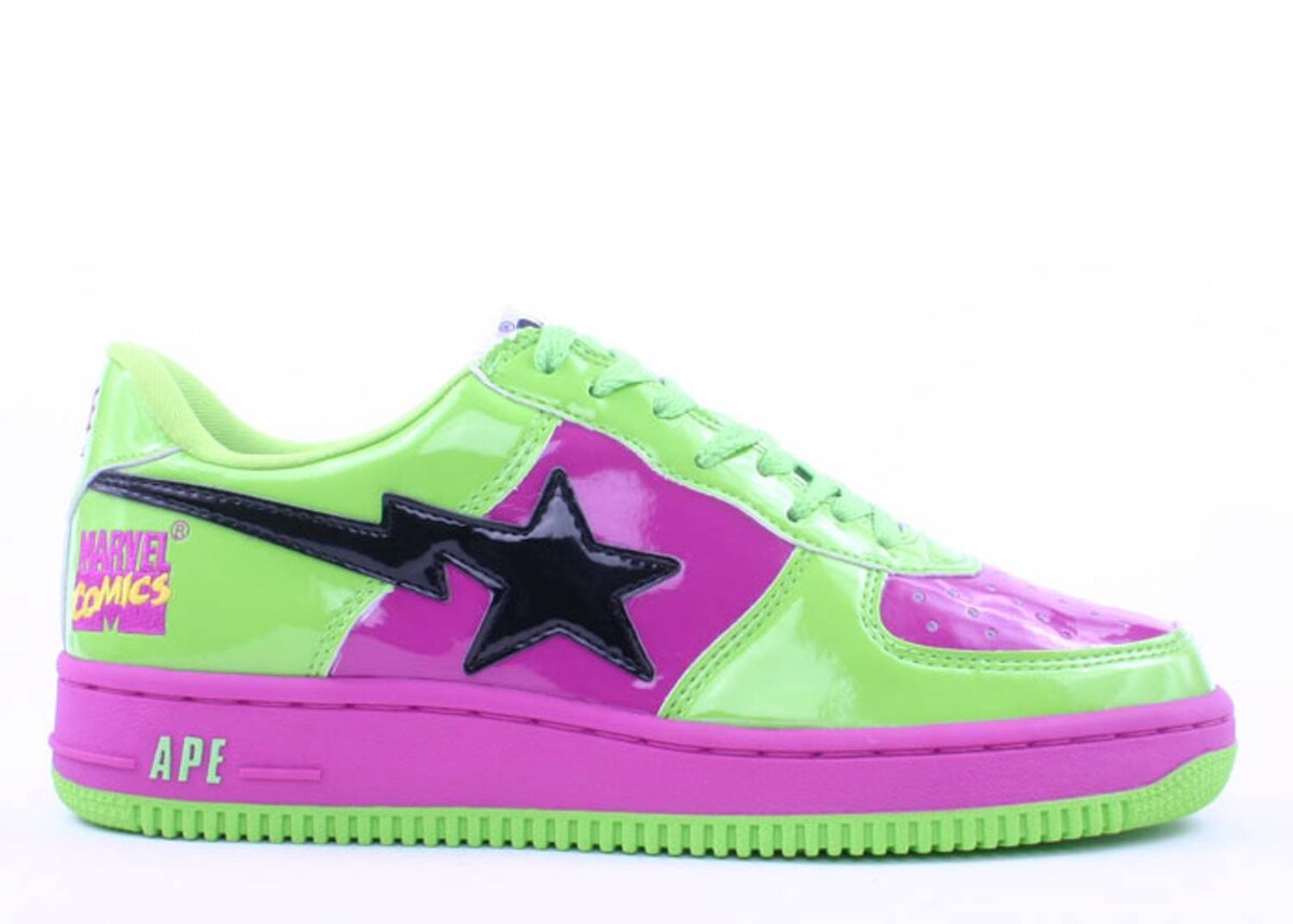  Marvel Comics x BAPESTA FS-001 Low ''Hulk (Халк)''