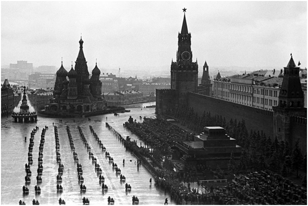Парад войск Красной армии на Красной площади 24 июня 1945 года