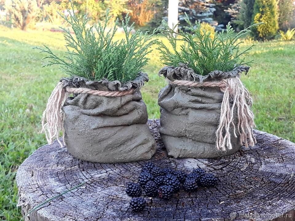 Поделки из цемента для сада и дачи своими руками