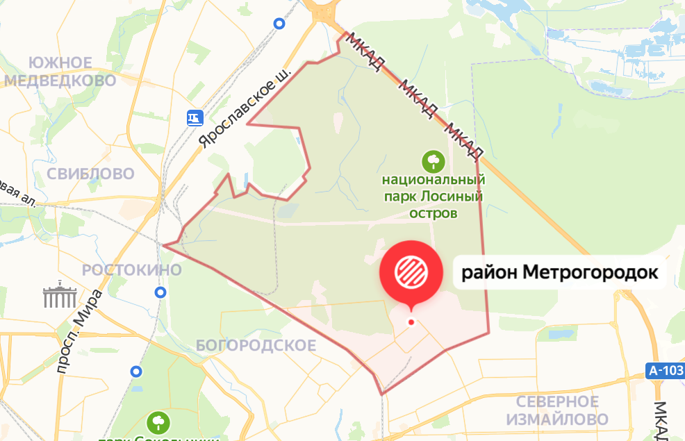 Богородское москва карта