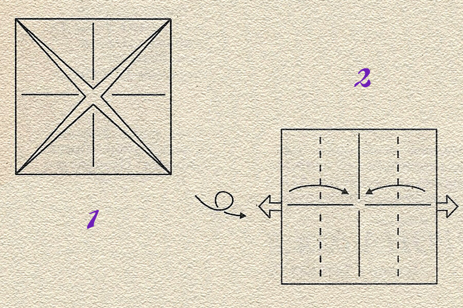 Как сделать из бумаги корону схема