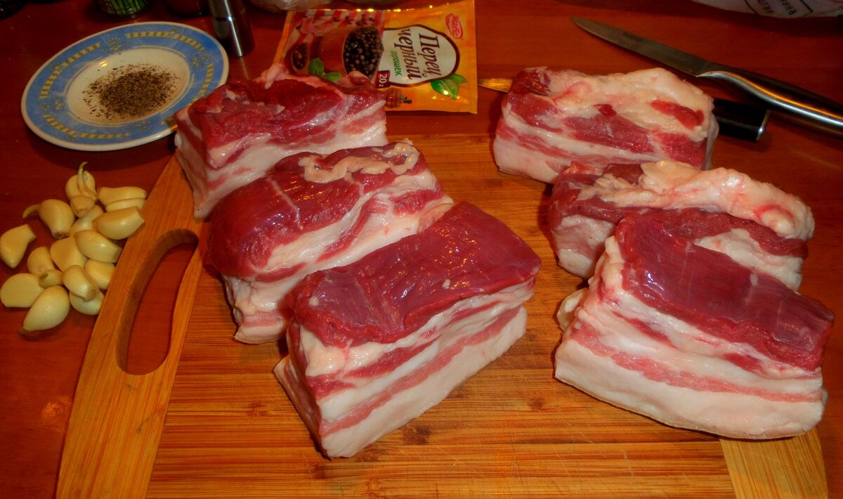 Рецепт соленого сала