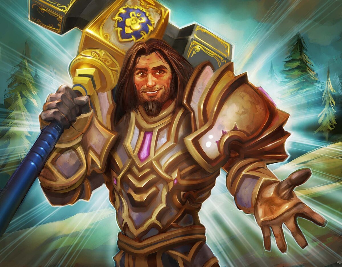 Фан-арт Паладина из World of Warcraft.