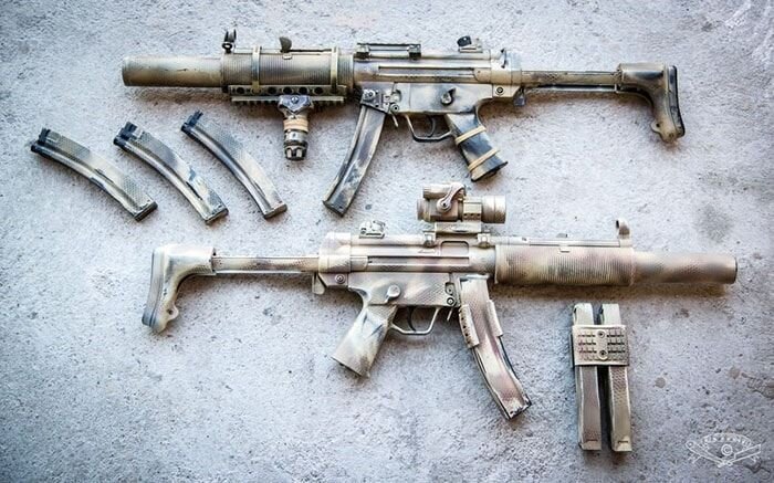 Покрашенные привода модели ПП MP5 SD6