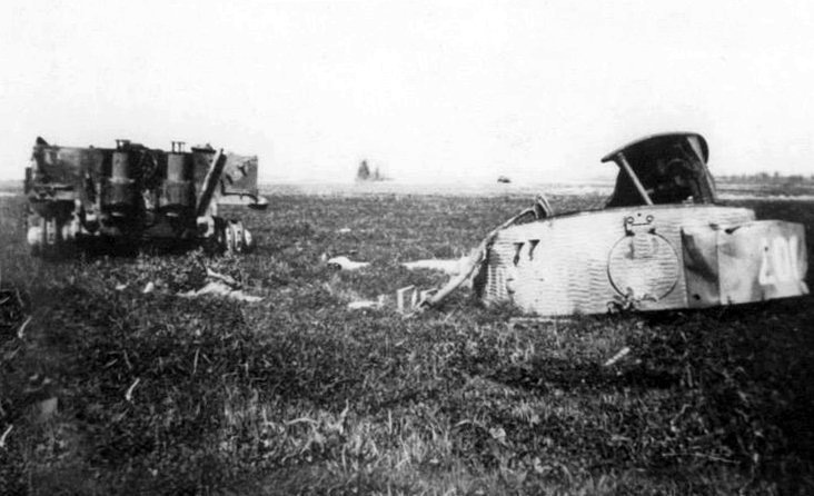 Уничтоженный "Тигр" Михаэля Виттмана, 1944 год
