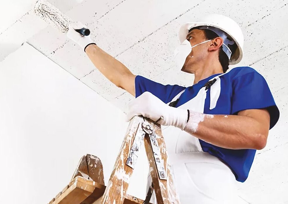 Побелка потолка