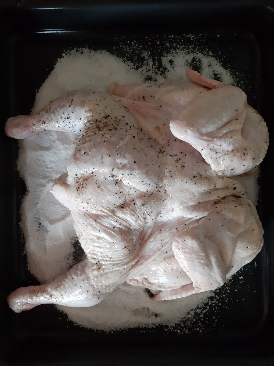 Курица на соли