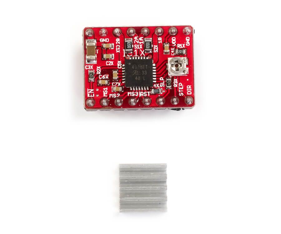 Фото драйвера шагового двигателя А4988 
