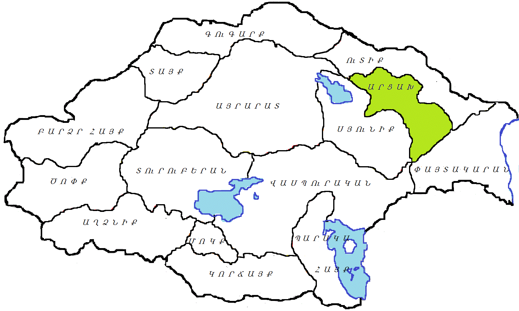 Карта малой армении