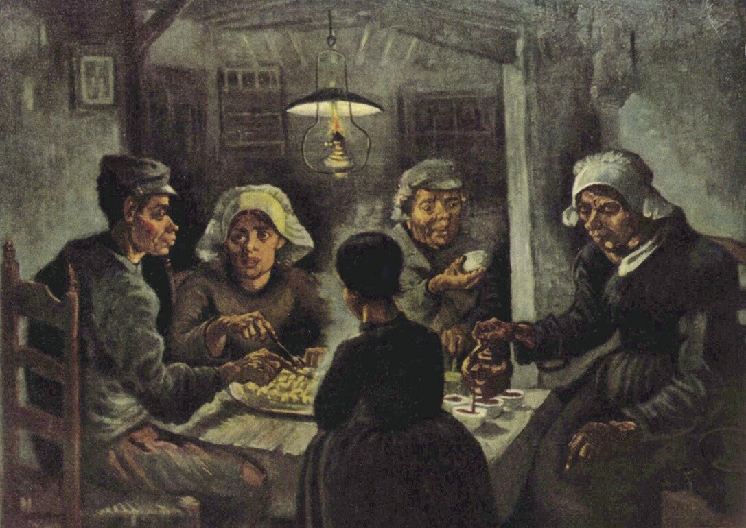 В. Ван Гог. «Едоки картофеля». 1885. Музей Ван Гога (Амстердам).