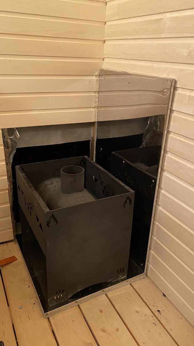 Реализация лучшего проекта каркасной бани 6м. на 2.3м. или как я строил модульную финскую баню. Часть 2