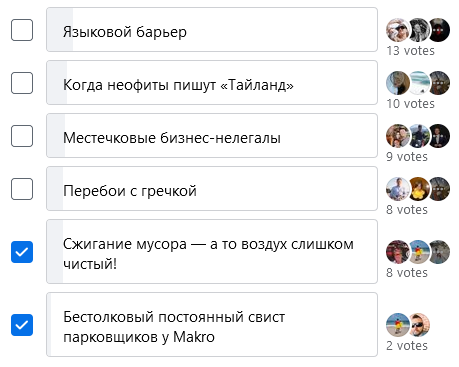 Места с 11-го по 16-ое