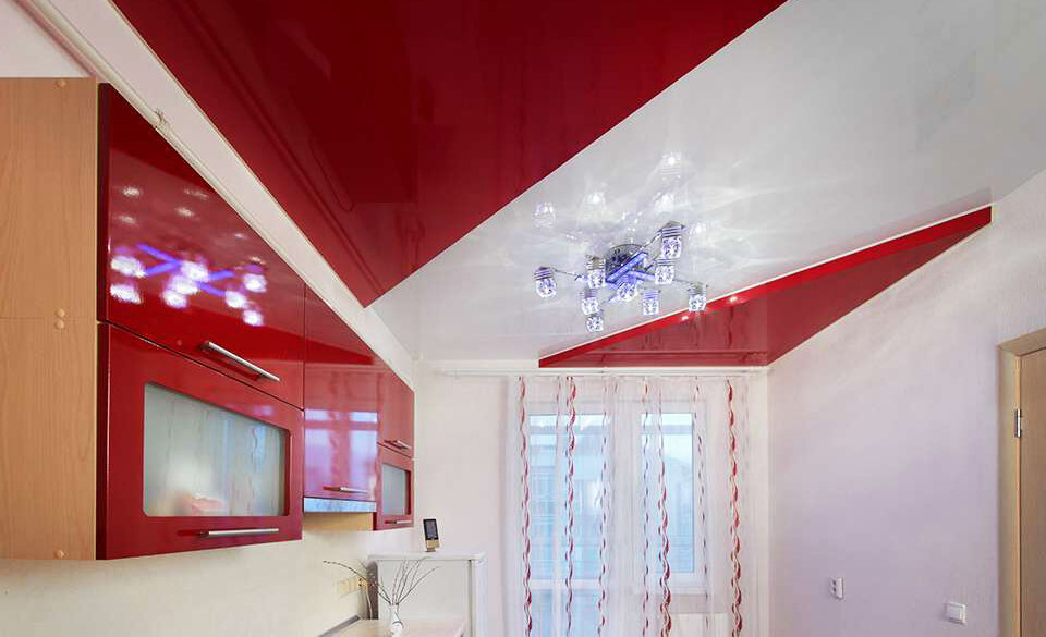 Двухуровневый потолок.