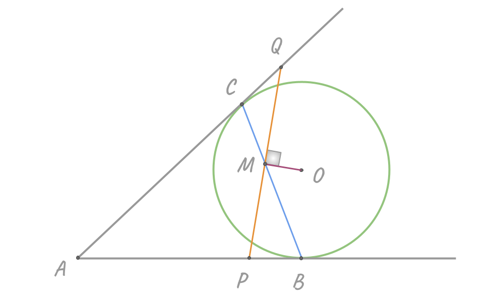 На рисунке ав и ас касательные к окружности