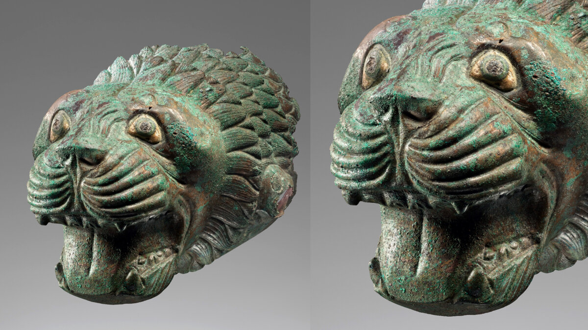Голова льва, бронза, 525-500 гг. до н.э., культура этрусков © Музей Гетти, Калифорния