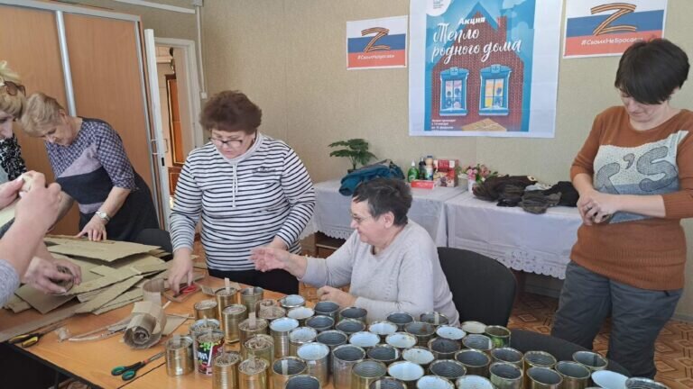    В Грачевском районе сельчане изготавливают блиндажные свечи для участников СВО Кристина Просвиркина