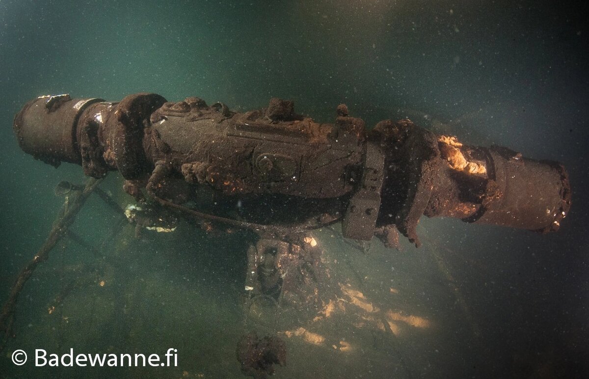 Потопленный финский заградитель