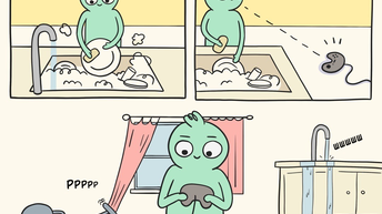 Вот учиться  7 смешных комиксов про уборку, помою всю квартиру и точно сяду.