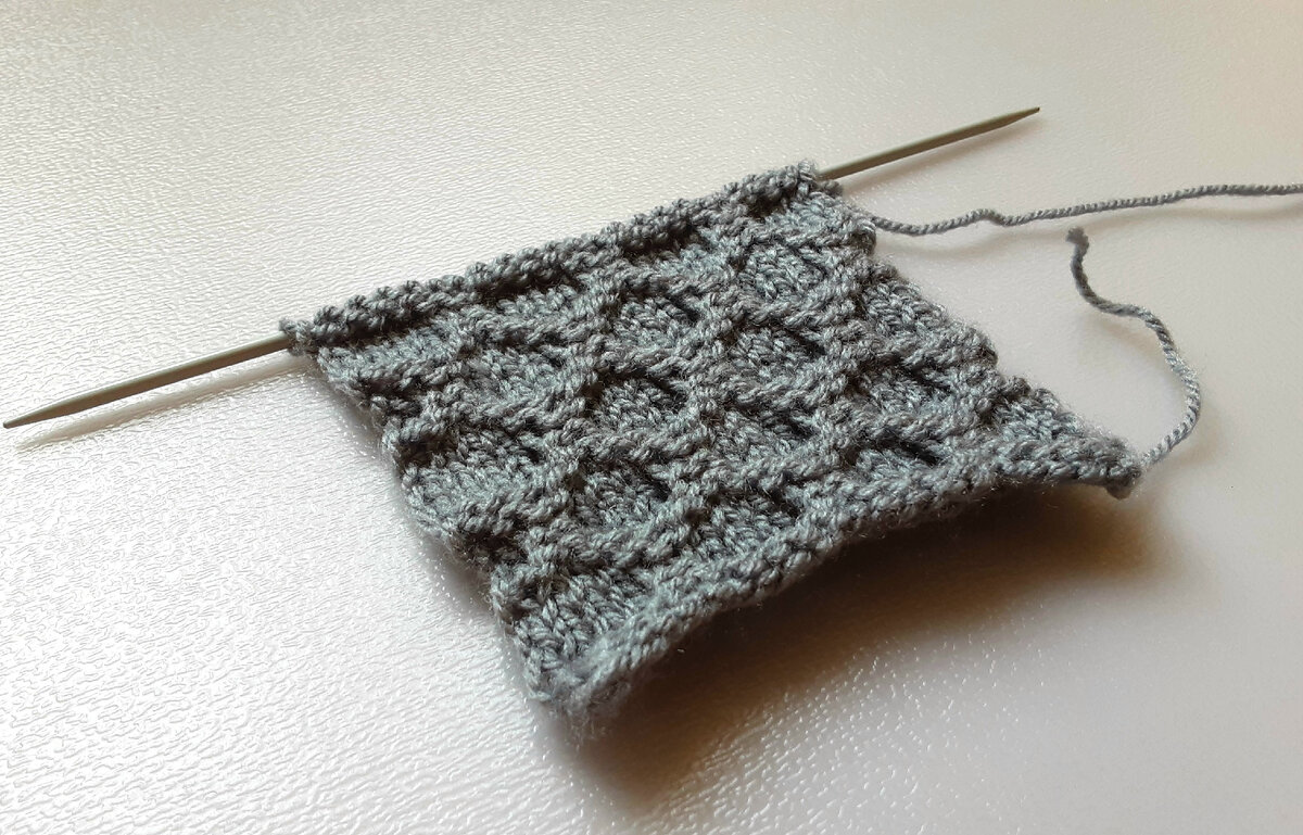 Лицевая сторона узора.