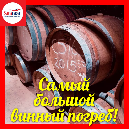 Cамый большой винный погреб.