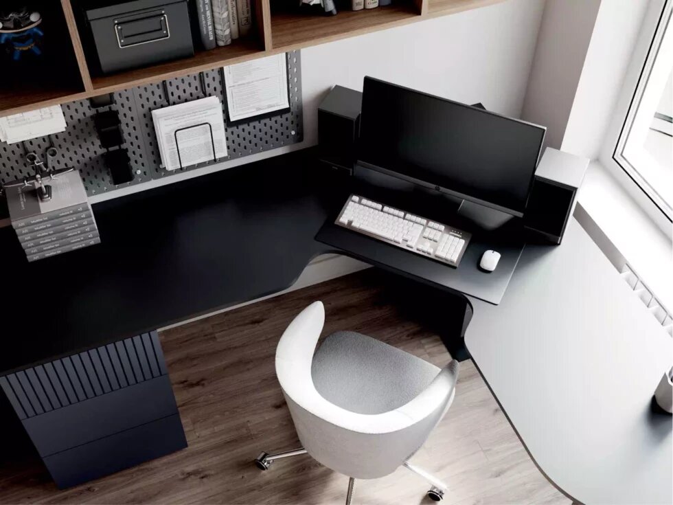 Угловая рабочая зона фото 2