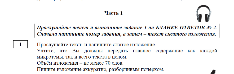      Фрагмент демонстрационного варианта КИМ ОГЭ 2022 года по русскому языку ("ФИПИ")
