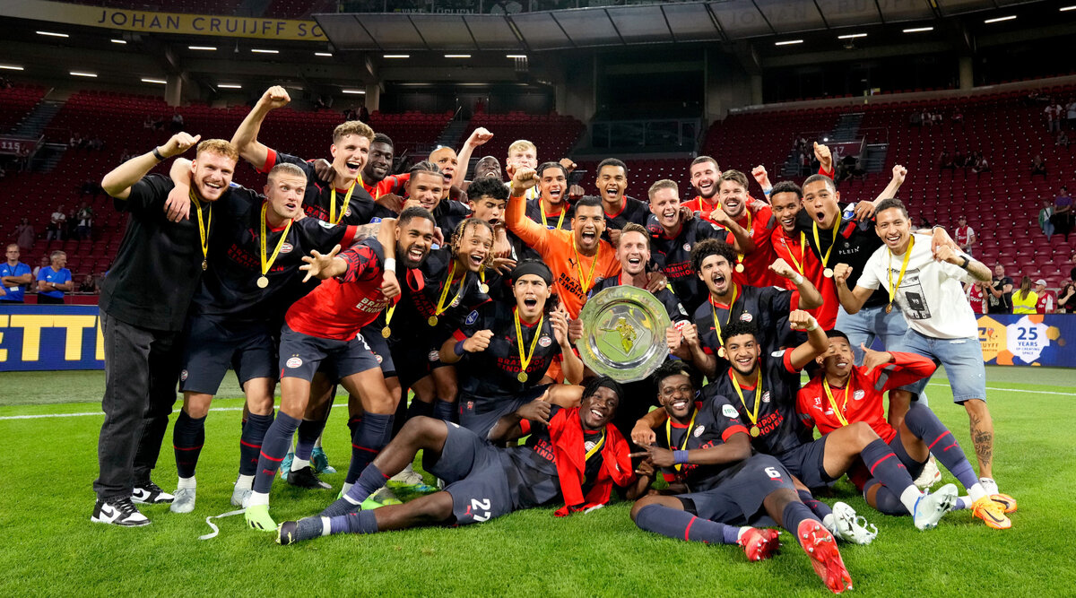 ПСВ - победитель Суперкубка Нидерландов 2023. Фото из открытых источников сети Интернет