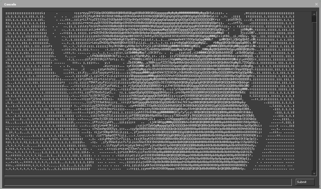 Гейб в консоли.