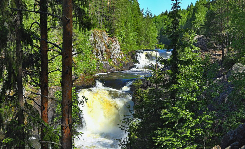 Водопад Кивач в Карелии. Фото из открытых источников.