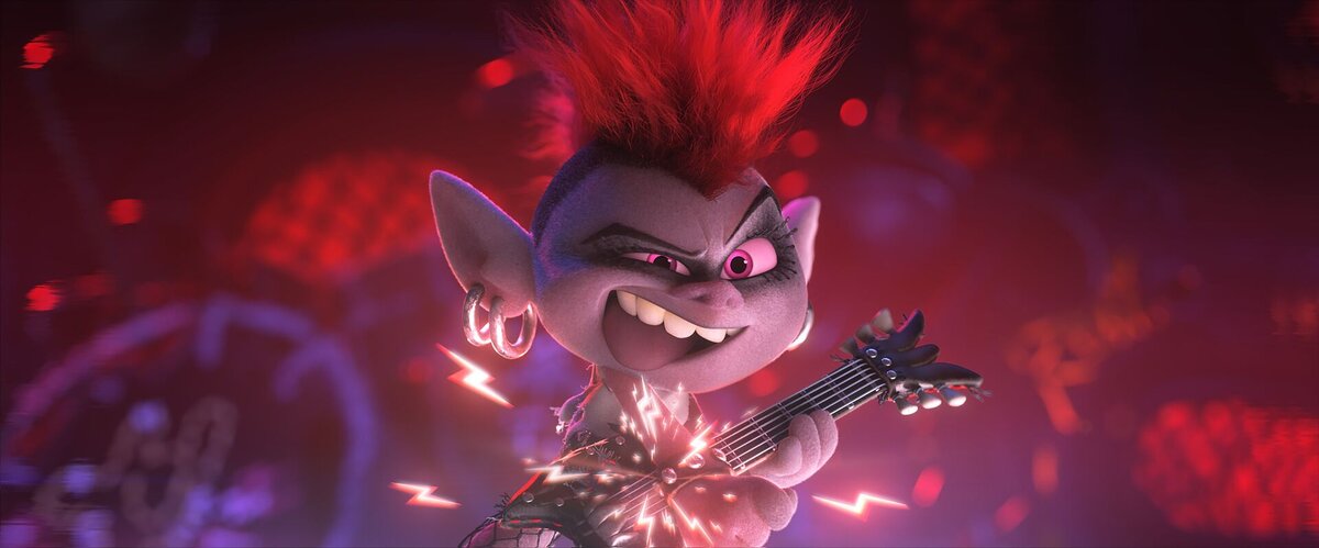 Кадр из мультфильма "Тролли: Мировой тур"