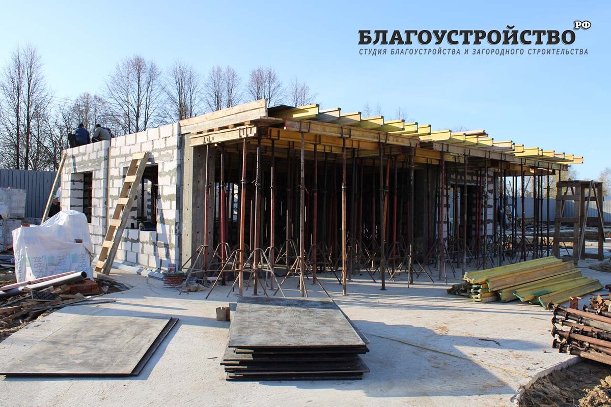 монолитное перекрытие этажа