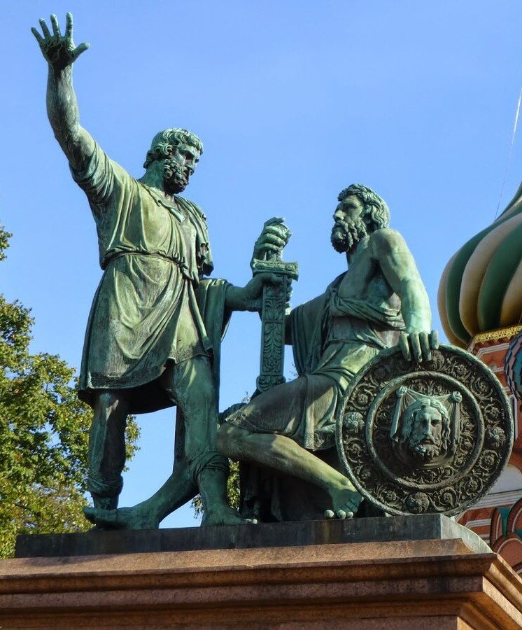 Картинка памятник минину и пожарскому в москве для детей