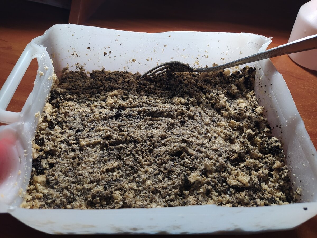 Смесь опилок с землей