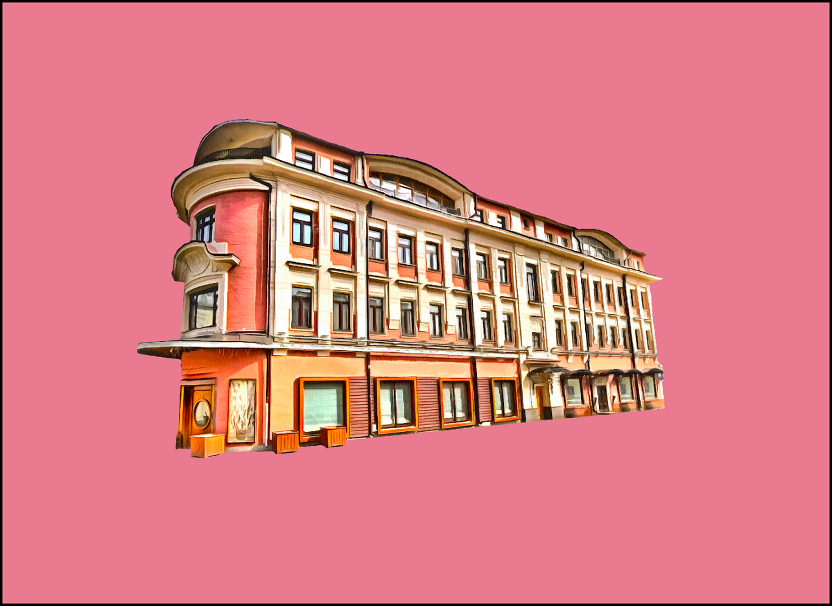 Бывший доходный дом Высоко-Петровского монастыря.