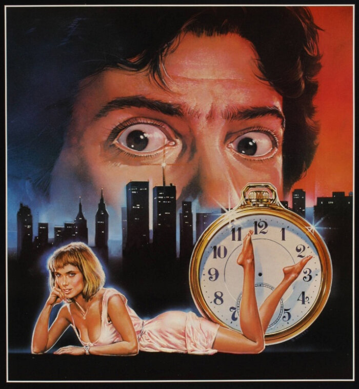 «После работы» / «After Hours»  (реж. Мартин Скорсезе, 1985, США): «…программист Пол Хэкет случайно знакомится в кафе с девушкой Марси и скоро оказывается у нее в квартире; свидание, мягко выражаясь, не задается с самого начала; Пол пытается бежать, но выбраться из почти центра Нью-Йорка оказывается очень и очень не просто...». КиноПоиск: 7,5; IMDb: 7,7.